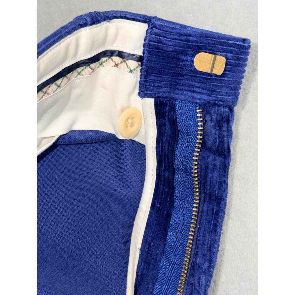 Polo Golf Ralph Lauren Mens Blue‎ Corduroy Straight Leg Pants 32X24 Wide Wale - Picture 3 of 6